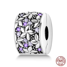 2024 New Hot Genuine 925 Sterling Silver Star Moon Sunflower Safety Chain Spacer Bead Charm for Brand Original Bracelet DIY
