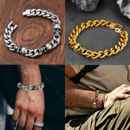 U7 19/21/23cm Thick Chain Bangle Bracelets for Man Snake Dragon Bones 10-17mm Wide Stainless Steel Gothic Punk Skeleton Jewelry
