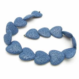 20MM Natural Lava Colorful Heart Shaped Volcanic Stone Spacer Beads Charming Loose Beads DIY Earrings Necklace Jewelry