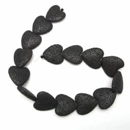 20MM Natural Lava Colorful Heart Shaped Volcanic Stone Spacer Beads Charming Loose Beads DIY Earrings Necklace Jewelry