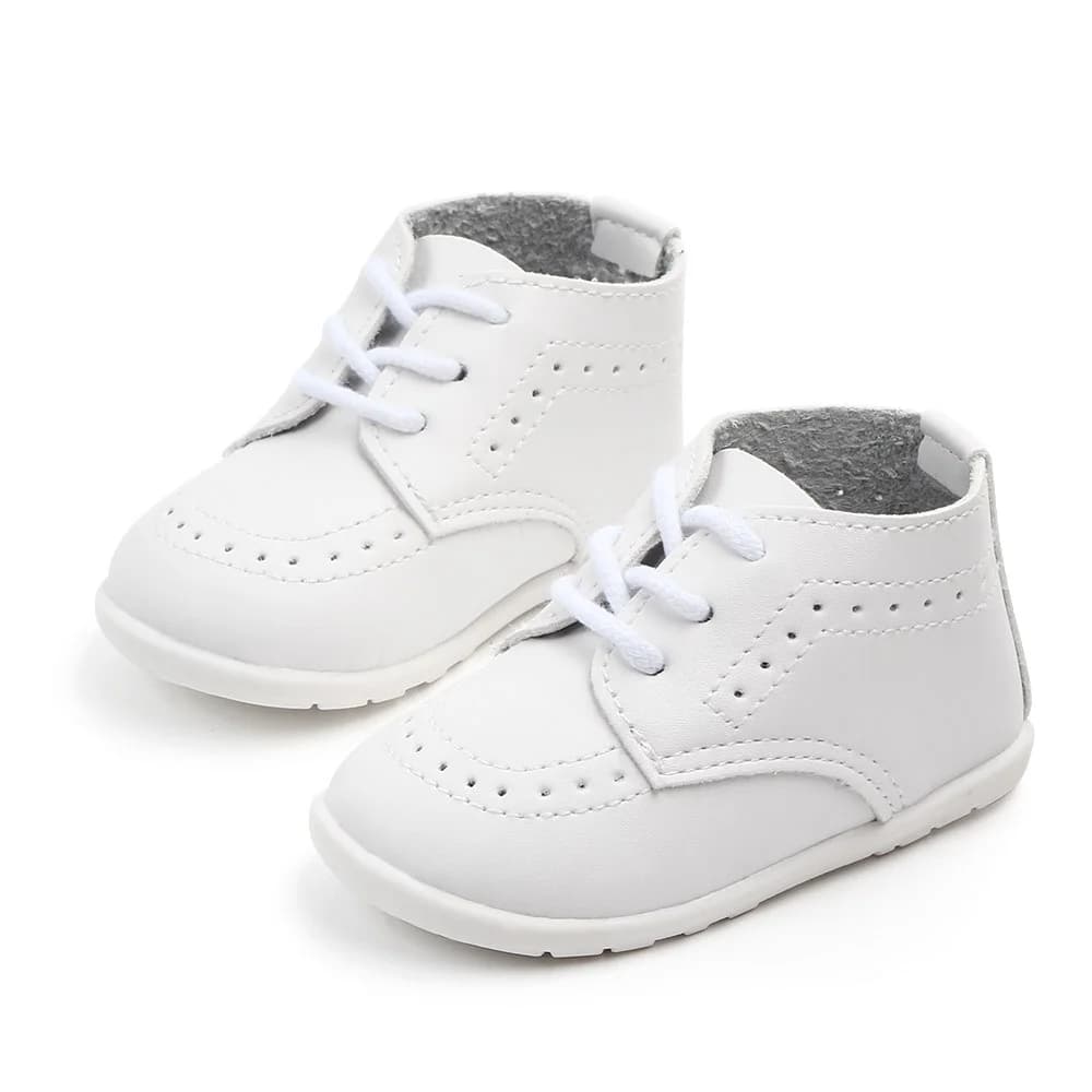 Baby Retro Leather Shoes Boy Girl Shoes Toddler Rubber Sole Anti-slip First Walkers Newborn Infant Moccasins Baby Crib Shoes