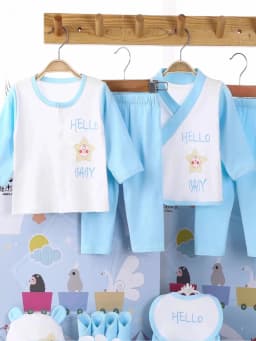 Lawadka 18piece/lot Newborn Baby Clothes For Girls Boys Sets 100% Cotton Infant Spring Autumn Soft Boy Clothing New born Hat Bib