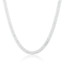 New 925 Sterling Silver Cuban Necklace, 20/22/24 Inches, 6mm/10mm Side Chain, Unisex, Hip-Hop Everyday Jewelry.