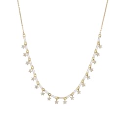 18K Gold Plated Brass Star CZ Necklace Enamel Drop Glaze Colorful Choker Adjustable Stackable Women's Jewelry Gift