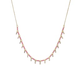 18K Gold Plated Brass Star CZ Necklace Enamel Drop Glaze Colorful Choker Adjustable Stackable Women's Jewelry Gift