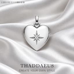 Heart Locket with Star Pendant New Fine Jewelry Europe Accessories 925 Sterling Silver Romantic Gift For Women