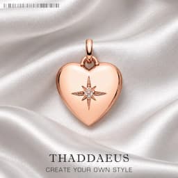 Heart Locket with Star Pendant New Fine Jewelry Europe Accessories 925 Sterling Silver Romantic Gift For Women