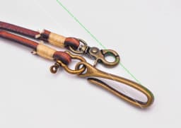 30" Retro Brown Handmade Long Punk Biker Motocycle Trucker 7*5mm Thick Plain Leather Keychain Jean Wallet Chain With Brass Hook