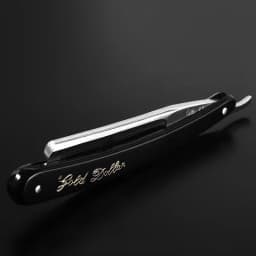 1PC 2023 Pro Gold Dollar 66 Shave Knife 66 Straight Edge Barber Razor Folding Hair Shaving Men Shaving Barber Tool G0915