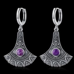Long Pendant Natural Kyanite Earrings S925 Silver Earrings for Women Jewelry Vintage Engagement Party Anniversary Gift