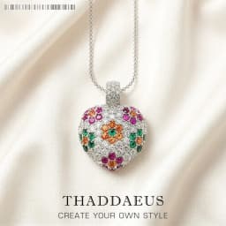 Necklace Heart Colorful Flower Summer Brand New Romantic Fine Jewelry Europe 925 Sterling Silver Gift For Women
