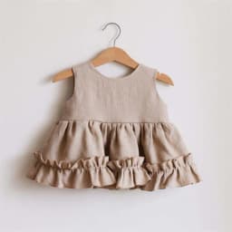 Cotton Linen Baby Girls Clothes Summer 3 Layers Cake Tutu Dress for Girls Clothing Breathable Ruffles Lace Strap Costumes Baby