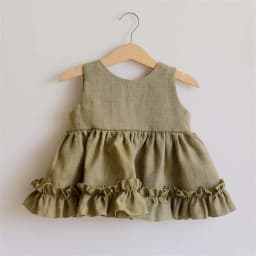 Cotton Linen Baby Girls Clothes Summer 3 Layers Cake Tutu Dress for Girls Clothing Breathable Ruffles Lace Strap Costumes Baby
