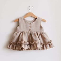 Cotton Linen Baby Girls Clothes Summer 3 Layers Cake Tutu Dress for Girls Clothing Breathable Ruffles Lace Strap Costumes Baby