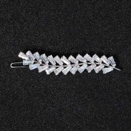 Miallo Fashion Barrette Cubic Zirconia Leaf Hair Clips for Women Accessories Bridal Wedding Hair Jewelry Party  Bride Headpiece