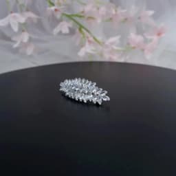 Miallo Fashion Barrette Cubic Zirconia Leaf Hair Clips for Women Accessories Bridal Wedding Hair Jewelry Party  Bride Headpiece