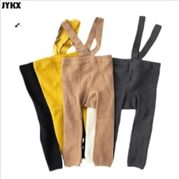 Spain 2021 New Spring And Autumn Models High Waist Suspenders Nine-point Pants Baby Big Butt Leggings Baby Leggings