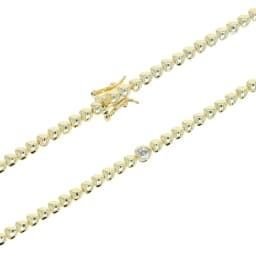 Gold Color Heart Shaped Tennis Chain Bracelet For Women Girlfriend Lover Gift Fashion Classic Jewelry 2022 New