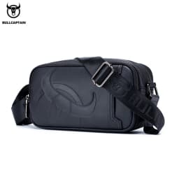 BULLCAPTAIN Brand Men's Crossbody Shoulder Bags High Quality Fashion Male Bages Business Man Messenger Bag Genuine Leather Bag's