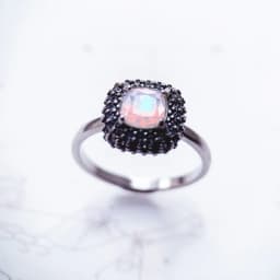 Ring Iridescent,Fine Jewerly For Women,2022 Spring Brand New Classic Vintage Gift In 925 Sterling Silver