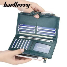2023 Women Wallets Fashion Long PU Leather Top Quality Card Holder Classic Female Purse Zipper Brand Wallet For Women