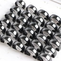 50Pcs/Lot Fashion Simple Smooth Spherical Stainless Steel Ring Jewelry Women Men Wedding Party Gift Width 2/4/6/8MM Wholesale