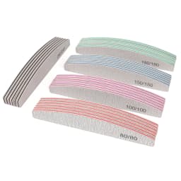 20Pcs/50Pcs Nail Art Files 100/180/240 Gel Nail Polishing Buffer Boat Pedicure Manicure Buffers Nails Accessoires lime a ongle