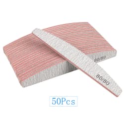 20Pcs/50Pcs Nail Art Files 100/180/240 Gel Nail Polishing Buffer Boat Pedicure Manicure Buffers Nails Accessoires lime a ongle