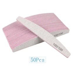 20Pcs/50Pcs Nail Art Files 100/180/240 Gel Nail Polishing Buffer Boat Pedicure Manicure Buffers Nails Accessoires lime a ongle
