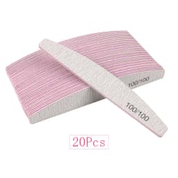 20Pcs/50Pcs Nail Art Files 100/180/240 Gel Nail Polishing Buffer Boat Pedicure Manicure Buffers Nails Accessoires lime a ongle