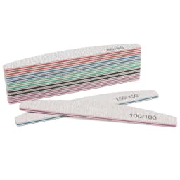 20Pcs/50Pcs Nail Art Files 100/180/240 Gel Nail Polishing Buffer Boat Pedicure Manicure Buffers Nails Accessoires lime a ongle