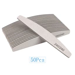 20Pcs/50Pcs Nail Art Files 100/180/240 Gel Nail Polishing Buffer Boat Pedicure Manicure Buffers Nails Accessoires lime a ongle