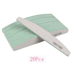 20Pcs/50Pcs Nail Art Files 100/180/240 Gel Nail Polishing Buffer Boat Pedicure Manicure Buffers Nails Accessoires lime a ongle