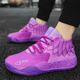 The Youth Actual Combat Basketball Shoe Movement Outdoor Comfortable Cushioning Wear-Resisting Fashion Breathable High Quality