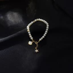 Trendy Shell & Star Design 100% Natural Freshwater Pearl 14K Gold Filled Ladies Bracelet Wholesale Jewelry For Women Gifts