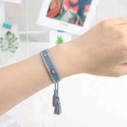 Woven Friendship Bracelet For Women With Tiny Stars Summer Stacking Jewelry Bracelets Sis Gifts