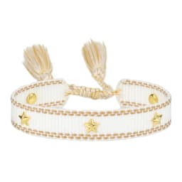 Woven Friendship Bracelet For Women With Tiny Stars Summer Stacking Jewelry Bracelets Sis Gifts