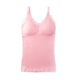 Woman Maternity Nursing Vest Bra Large Size Pregnant Front Button Seamless Long Sling Vest Lace Breast Feeding Bra