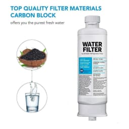 4 PCS DA97-17376B Refrigerator Water Filter Compatible For Samsung HAF-QIN/EXP, HAF-QIN, DA97-08006C, RF28R7351SG, RF23M8070SR
