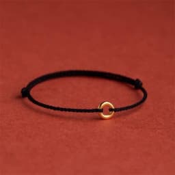 Hand Braided Circular Ring Red Rope Lucky Bracelet Size Adjust Women Men Charms Bangles Anklet Blessing Gift For Friend Lovers