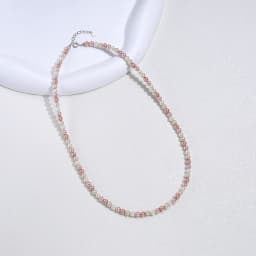925 Sterling Silver 6mm Pearl Necklace For Women Jewelry On Neck Pearl Bead Choker Cheap Items With Party Gift
