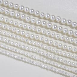 925 Sterling Silver 6mm Pearl Necklace For Women Jewelry On Neck Pearl Bead Choker Cheap Items With Party Gift