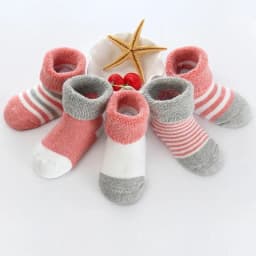 Unisex 5 Pairs Cotton Baby Boys Socks Newborn Solid Color Baby Girls Socks Sets 0-12M Infant Supplies Accessories Bebes