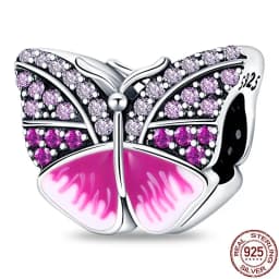 Fit pand 3mm Bracelet Original 925 Sterling Silver Pink Cat Paw Series Beads Tulip Flower Charm Diy Ms Jewelry Gift