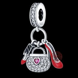 Fit pand 3mm Bracelet Original 925 Sterling Silver Pink Cat Paw Series Beads Tulip Flower Charm Diy Ms Jewelry Gift