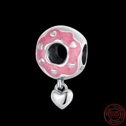 Fit pand 3mm Bracelet Original 925 Sterling Silver Pink Cat Paw Series Beads Tulip Flower Charm Diy Ms Jewelry Gift