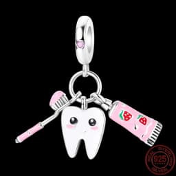 Fit pand 3mm Bracelet Original 925 Sterling Silver Pink Cat Paw Series Beads Tulip Flower Charm Diy Ms Jewelry Gift
