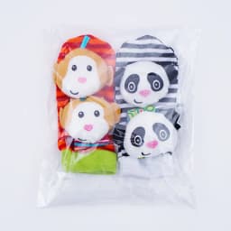 Newborn Baby Cute Stuffed Animals Baby Rattles Soft Socks Wristband Set Baby Rattles Toys Make Sounds Games For Babies
