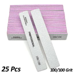 50/25 Pcs Nail Supplies For Professionals Nail File Buffer Nails Product For Acrylic Width 80/100/180 Grit Sanding Manicure Tool