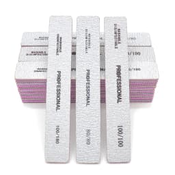 50/25 Pcs Nail Supplies For Professionals Nail File Buffer Nails Product For Acrylic Width 80/100/180 Grit Sanding Manicure Tool